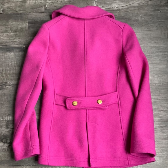 JCrew 6Tall Magenta STADIUM Peacoat - Picture 2 of 4